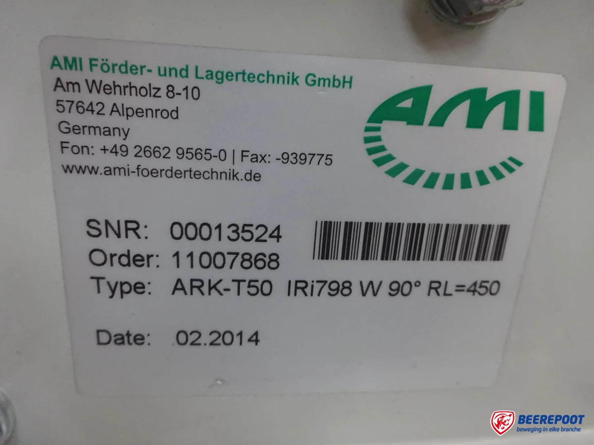 Drive rollenbaanbocht